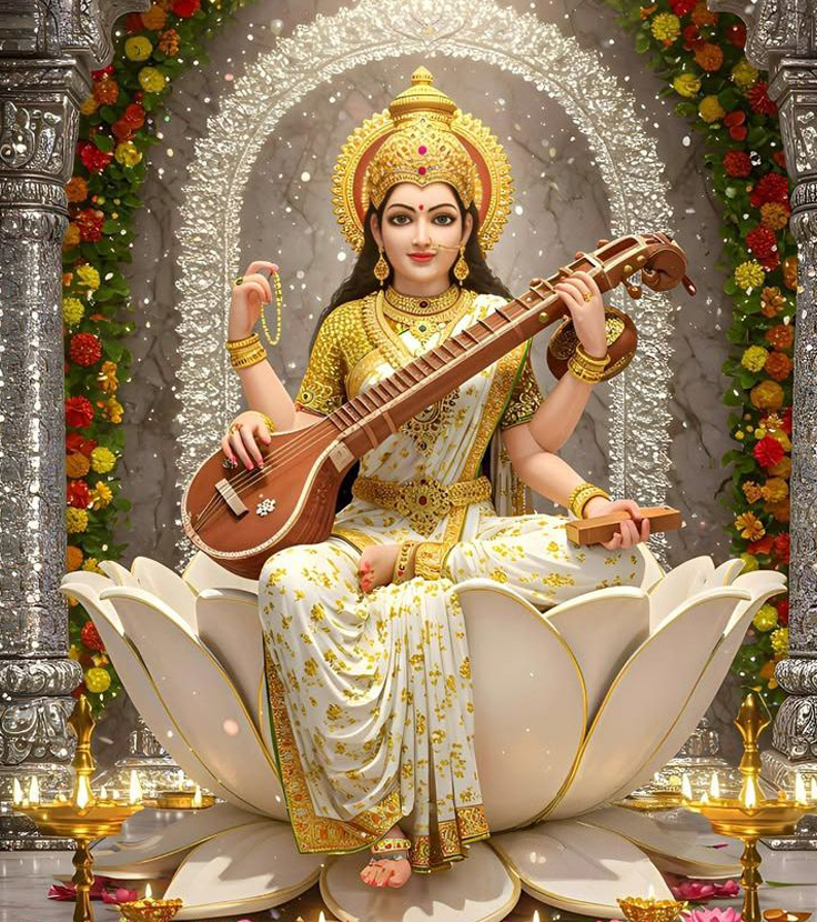 Day 6 Navaratri Saraswathi Devi Puja